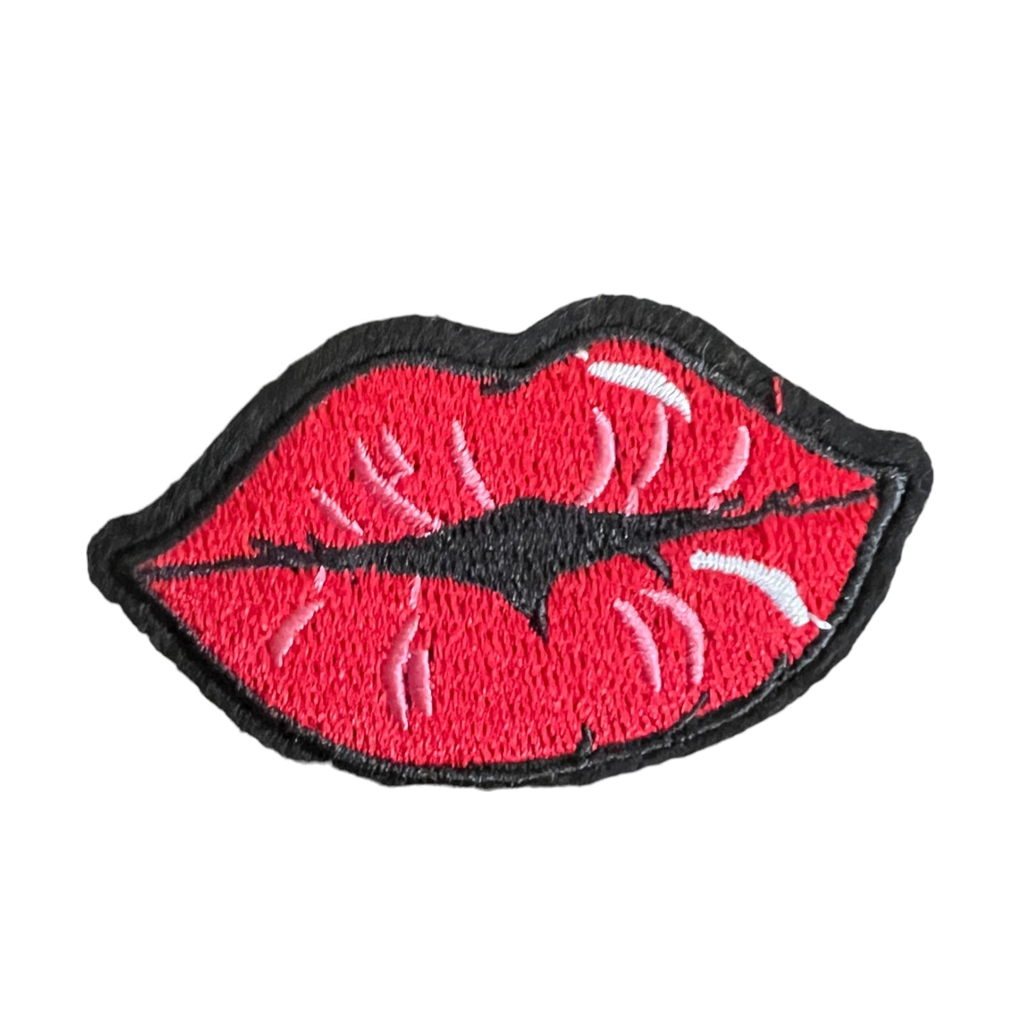 Lips Iron On Embroidery Patch