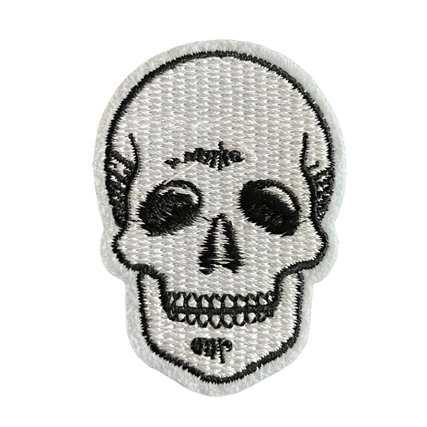 Skull Iron On Embroidery Patch